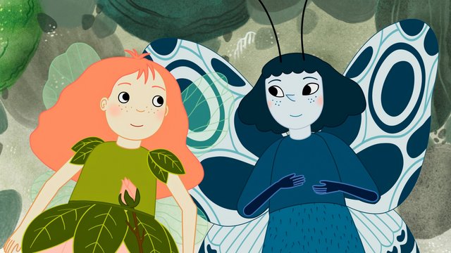 Stillbillede fra Karla Nor Holmbäcks animationsfilm ’Roselil og Stentrolden'