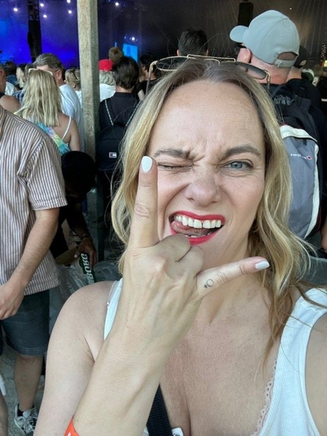 Selfie af en kvinde. 