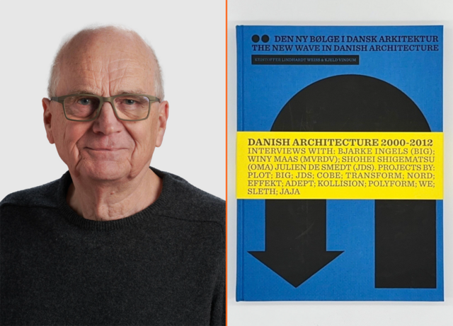 Portrætfoto af hædersmodtager og bogforside