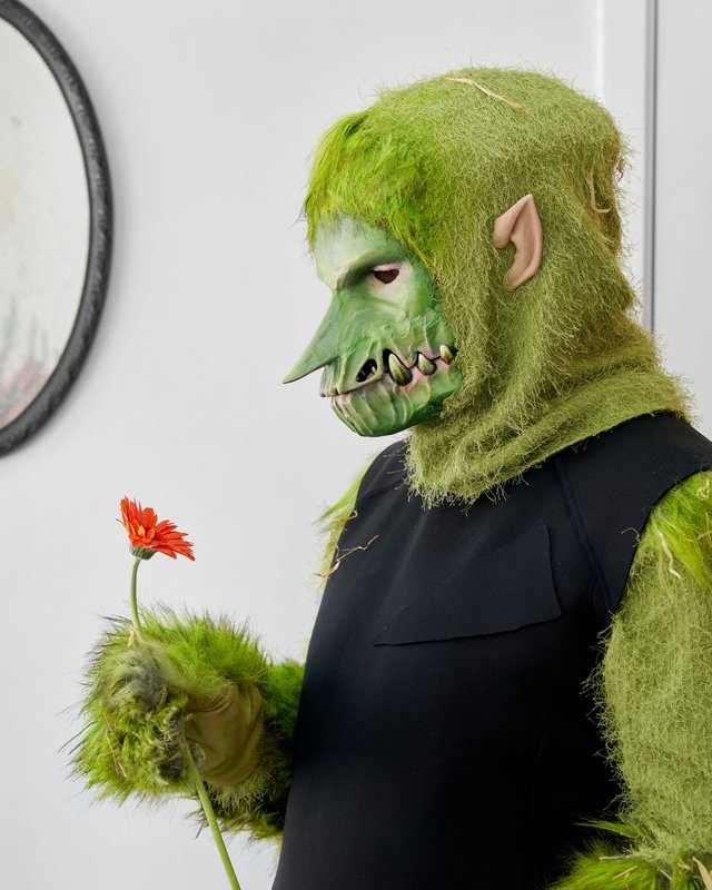 Foto af en mand i kostume