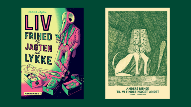 Grafik med to bogforsider