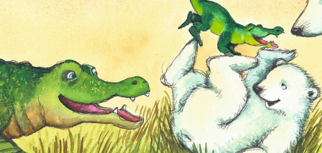 Illustration: Birde Poulsen, Lille Krokodille