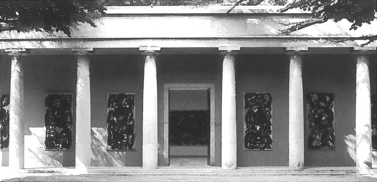 Mogens Andersens malerier på Den Danske Pavillon i 1968.