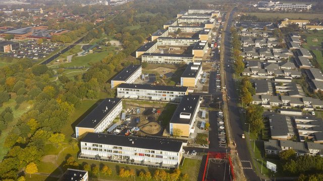 Oversigtsbillede over boligblokke