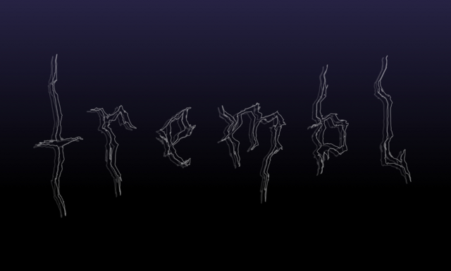 Gotisk tekst "trembl"