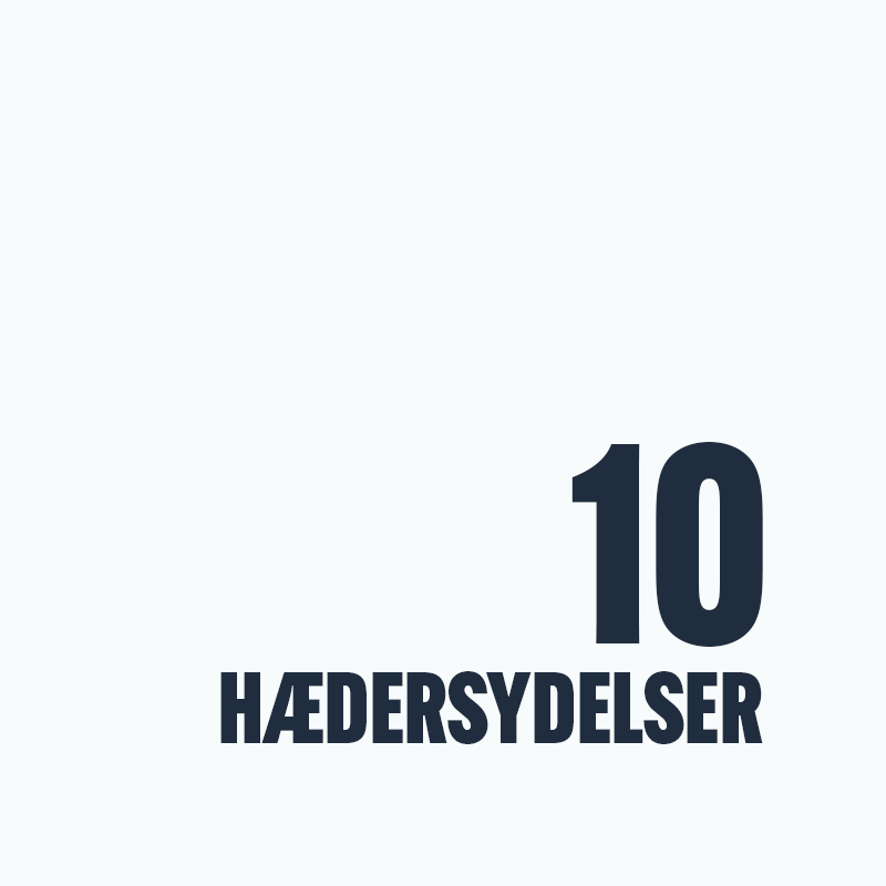 Grafik "10 hædersydelser"